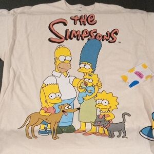 Brand New Men's Simpsons Off White T-Shirt